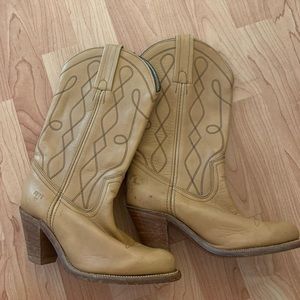 Tan Frye Cowboy boots